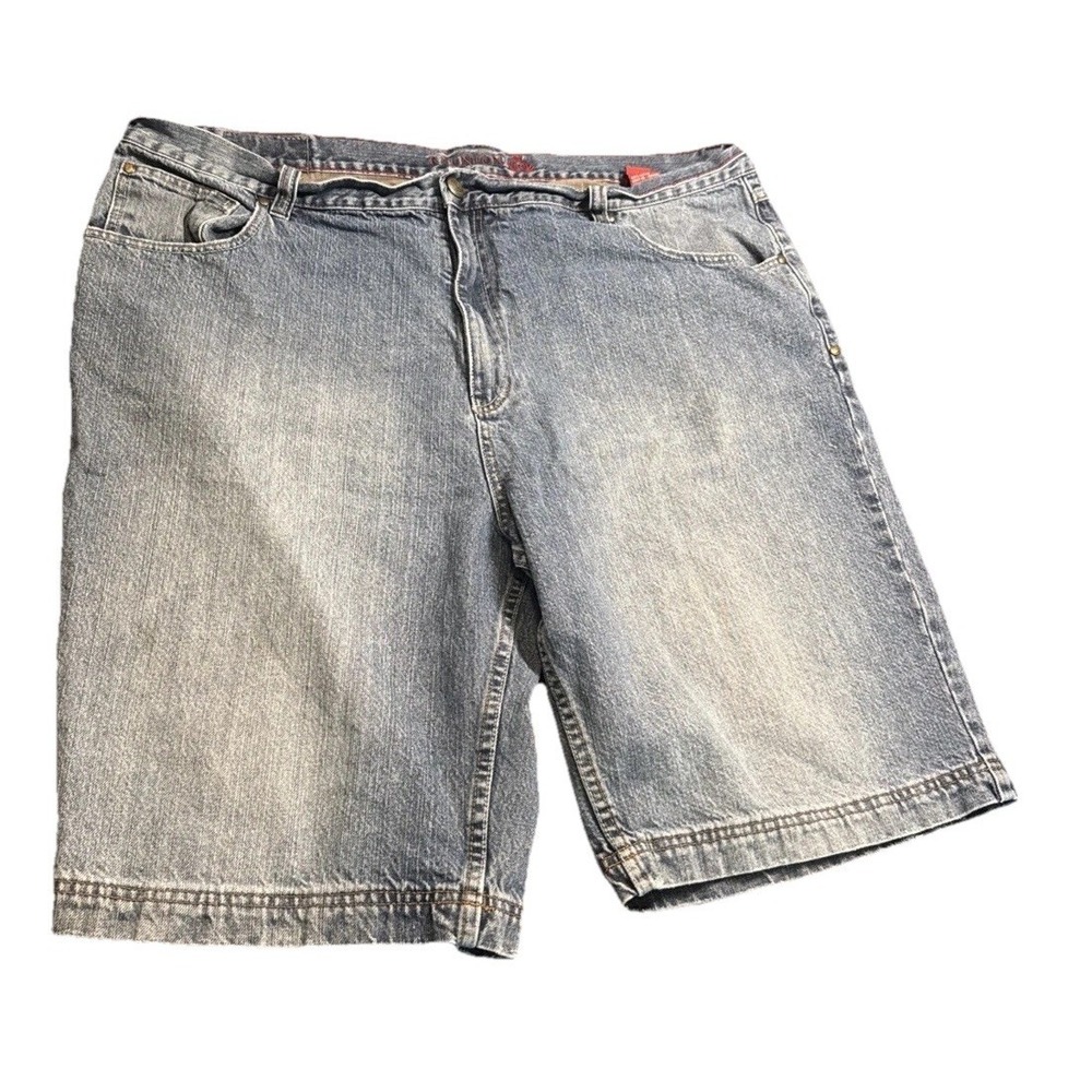 Vintage Reunion Denim Shorts Mens 44‎ Blue 90s Made In Hong Kong Classic